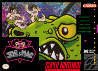 Joe and Mac Super Nintendo US box art